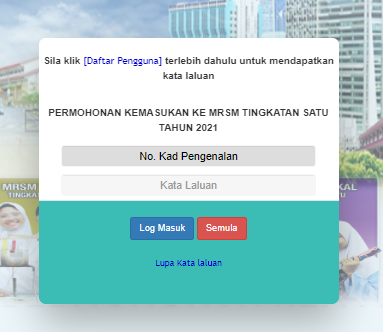 panduan memohin mrsm