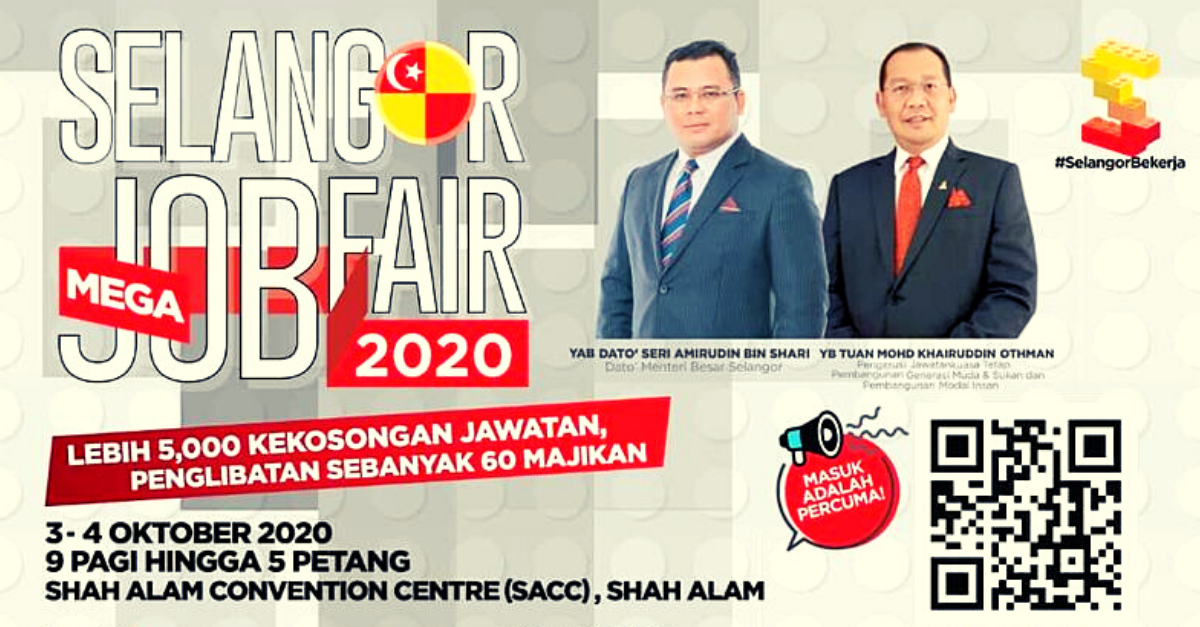Selangor Job Fair 2020: Lebih 5000 Peluang Kerja Ditawarkan